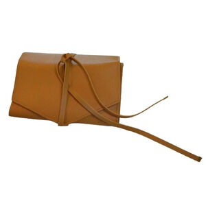 Katherine Tech Organizer Roll By Glass Ladder & Co. In Honey Faux Leather